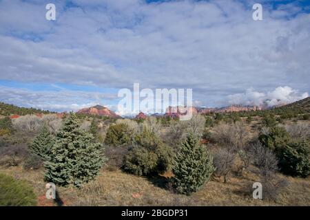 View on mountains near Sedona Arizona USA Stock Photo