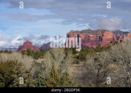 View on mountains near Sedona Arizona USA Stock Photo