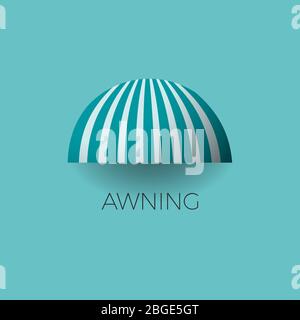 Awning logo design. Vector template Stock Vector