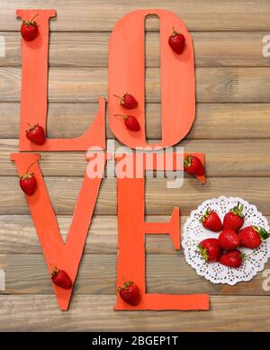 Romantic still life with strawberries Stock Photo - Alamy