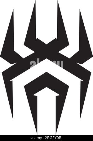 Spider logo icon design vector template Stock Vector