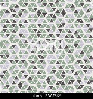 Seamless trendy hexagon mosaic tile swatch pattern Stock Vector