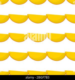 Illustration on theme big colored seamless mango, bright fruit pattern for seal. Fruit pattern consisting of beautiful seamless repeat mango. Simple c Stock Vector