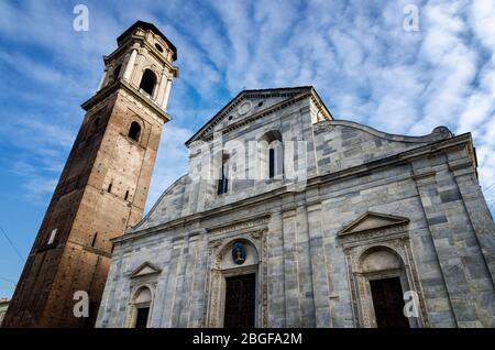 Facade of the cathedral of Turin (Piedmont, Italy) Stock Photo