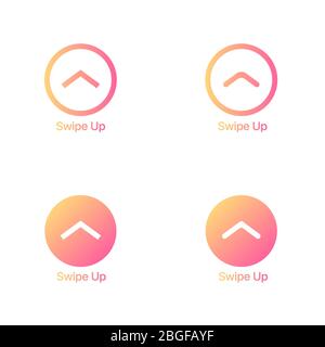 Swipe up icon Stock Vector