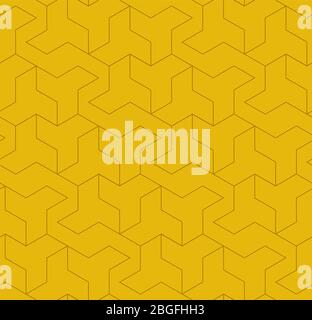 This is a illustration of Seamless Japanese pattern of shapes representing windmills Stock Vector
