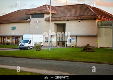 General view of the main entrance of HM Prison Bullingdon in Oxfordshire. Stock Photo