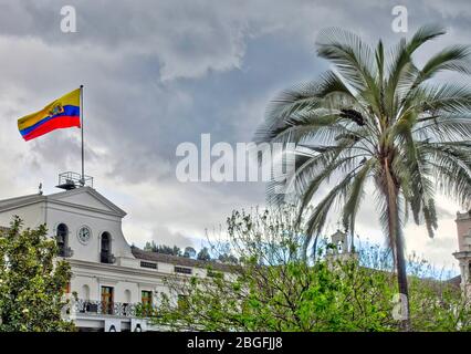 Quito Historical center, HDR Image Stock Photo