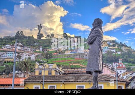 Quito Historical center, HDR Image Stock Photo