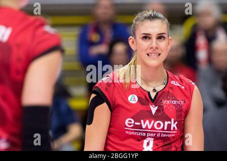 Milan, Italy. 01st Jan, 2020. alessia orro (uyba unet e-work busto arsizio) during Italian Volleyball Serie A1 Women season 2019/20, Volleyball Italian Serie A1 Women Championship in Milan, Italy, January 01 2020 Credit: Independent Photo Agency/Alamy Live News Stock Photo