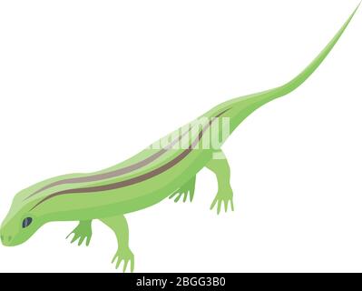 Field lizard icon, isometric style Stock Vector