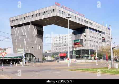 Vienna, Austria. Bahnhofcity Vienna West, the shopping center at Westbahnhof in Vienna Stock Photo