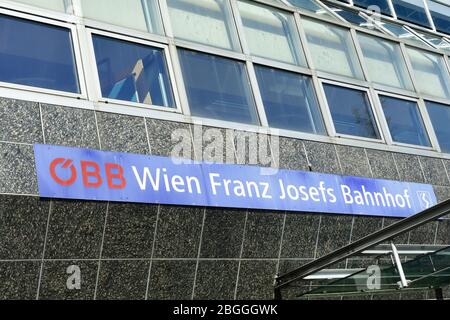 Vienna, Austria. The Franz Josef train station in Vienna Stock Photo