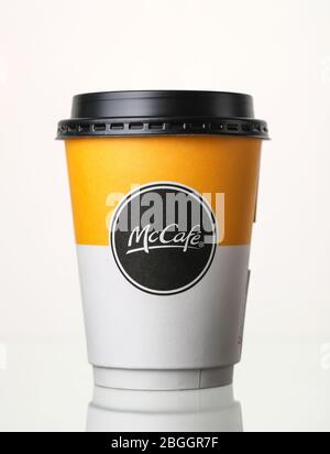 McDonald’s McCafe coffee cup Stock Photo
