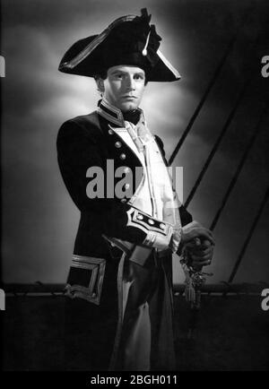 LAURENCE OLIVIER Portrait as Nelson in LADY HAMILTON aka THAT HAMILTON WOMAN 1941 director ALEXANDER KORDA  screenplay Walter REISCH and R.C. SHERRIFF music Miklos ROZSA photo by Robert COBURN Alexander Korda Films / United Artists Stock Photo