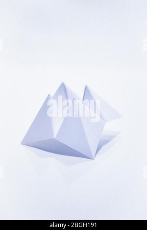Origami Folded Paper Fortune Teller Isolated on White Background Stock ...