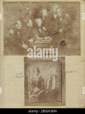 Hill & Adamson (Scottish, active 1843 - 1848) - Group Portrait. Stock Photo