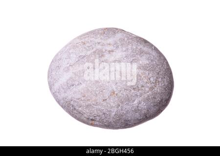 sea stone on a white background. close-up Stock Photo