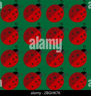 Cartoon illustration of the lady bug Stock Photo - Alamy