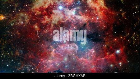 Abstract space background. Elements of this image furnished by NASA. Stock Photo