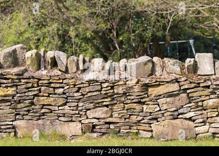 A dry stone wall Stock Photo