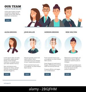 Creative business people, business outsourcing, teamwork vector concept with flat cartoon characters. Illustration of corporate coworker partner team Stock Vector