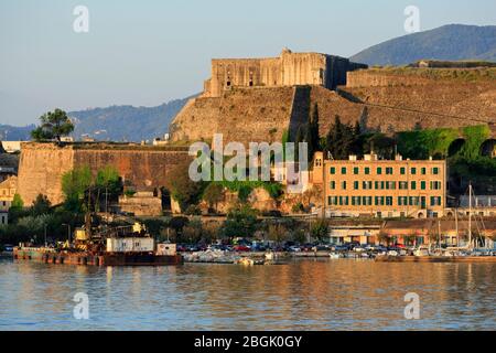 New Fort, Corfu Town, Corfu Island, Greece, Europe Stock Photo