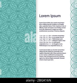 Abstract banner or flyer template with esoteric pentagram. Vector illustration Stock Vector