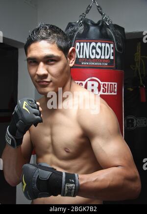 Box Rogelio 'Porky' Medina, Rogelio Medina Stock Photo