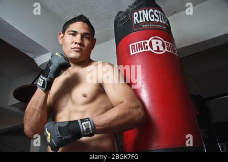 Box Rogelio 'Porky' Medina, Rogelio Medina Stock Photo