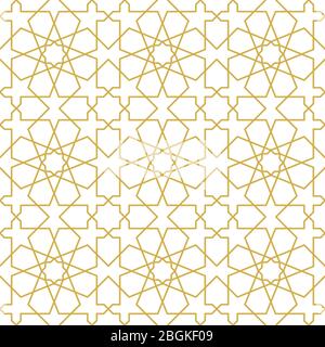 Seamless pattern in authentic islamic arabian style. EPS 10 Stock Vector