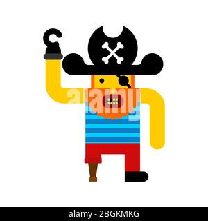 More, less or Equal with Cartoon Pirate Hook and Saber Stock Vector -  Illustration of count, sabre: 266639491