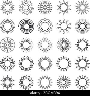Meteorology symbols and weather vector thin line icons set. Weather ...