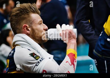 Modena, Italy. 01st Jan, 2020. ivan zaytsev (09) (loe shoes modena) during Italian Volleyball Superlega Serie A season 2019/20, Volleyball Italian Serie A Men Superleague Championship in modena, Italy, January 01 2020 Credit: Independent Photo Agency/Alamy Live News Stock Photo