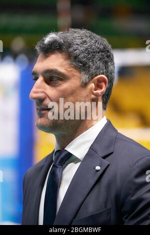 andrea giani (leo shoes modena) during Italian Volleyball Superlega Serie A season 2019/20, , modena, Italy, 01 Jan 2020 Stock Photo