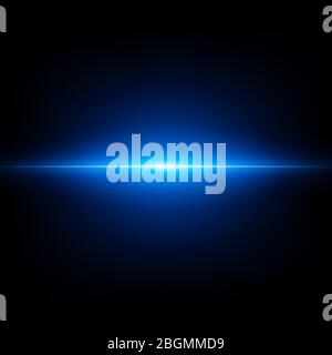 Blue abstract flash on black background. Flying blue burst. EPS 10 vector file included Stock Vector