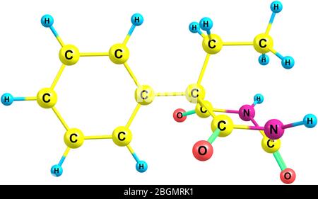 Phenobarbital or phenobarb is a medication recommended by the World Health Organization for the treatment of certain types of epilepsy in developing c Stock Photo