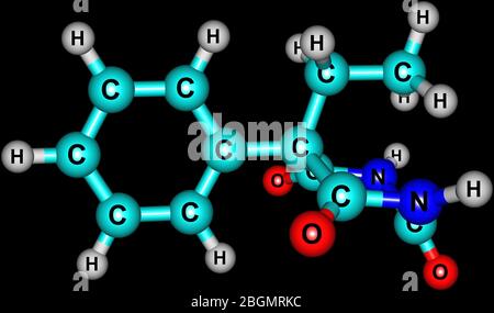 Phenobarbital or phenobarb is a medication recommended by the World Health Organization for the treatment of certain types of epilepsy in developing c Stock Photo