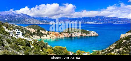 Istron Most beautiful beaches of Crete island -Istron bay near Agios Nicolaos ...