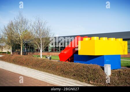 Billund, Denmark - 25 April 2014: Lego factory, where is famous toys and constructors Lego are made Stock Photo