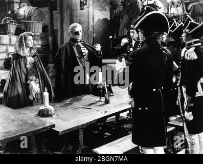 VIVIEN LEIGH as Emma, Lady Hamilton and LAURENCE OLIVIER as Nelson with Naval Officers in LADY HAMILTON aka THAT HAMILTON WOMAN 1941 director ALEXANDER KORDA screenplay Walter REISCH and R. C. SHERRIFF music Miklos ROZSA photo by Robert COBURN Alexander Korda Films / United Artists Stock Photo