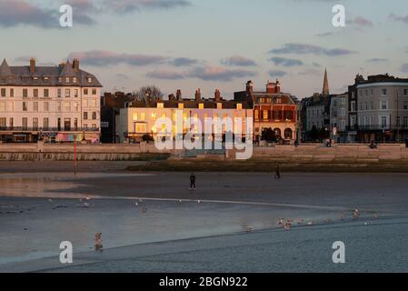 Seafront buildings in Margate, Kent Stock Photo