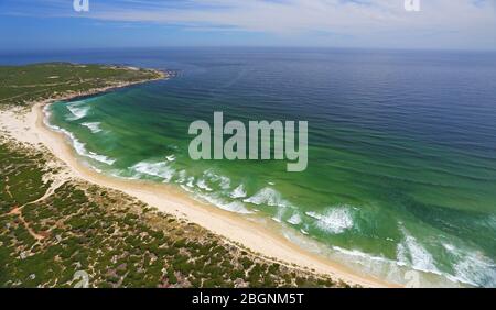 Aerial photo of Bot River mouth Stock Photo - Alamy