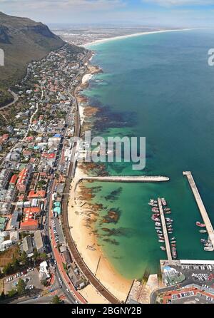 Aerial photo of Kalk Bay Harbour Stock Photo