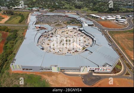 Aerial photo of Cornubia Mall Stock Photo