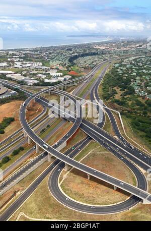 Aerial photo of Cornubia Interchange Stock Photo