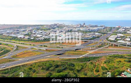 Aerial photo of Cornubia Interchange Stock Photo