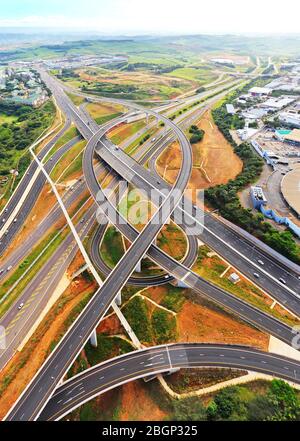 Aerial photo of Cornubia Interchange Stock Photo