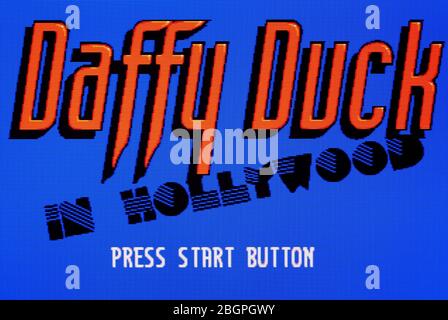Daffy Duck in Hollywood - Sega Genesis Mega Drive - Editorial use only ...