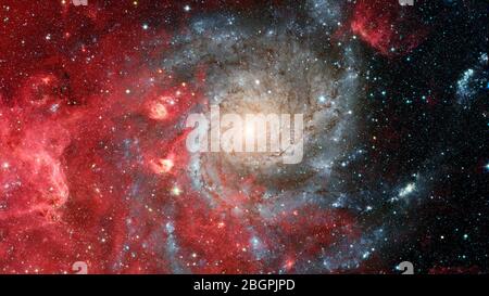 Galaxy in space, beauty of universe, black hole. Elements furnished by NASA. Stock Photo